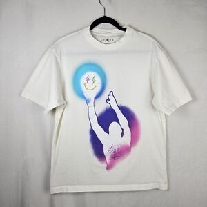 Air Jordan x J Balvin White Logo Tee Shirt Size Medium